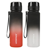 UZSPACE 500ml Reminder Timeline Water Bottle: Includes Bounce Lid, Leakproof Frosted Tritan Cup, Ideal for Outdoor Sports