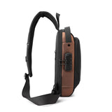 Waterproof Men's Crossbody Chest Bag: USB Shoulder Sling Pack