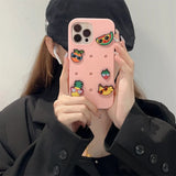 Enjoyable DIY 3D Sunglasses Fruit Candy-Colored Silicone Case for iPhone 11, 12, 13, 14 Pro Max