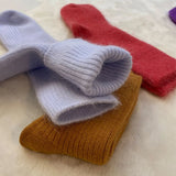 Women's Winter Wool Socks: Super Thick, Solid Sheep Wool for Warmth Against Cold and Snow, Soft and Cozy, 1 Pair