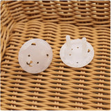 European Standard Child Safety Outlet Cover: Thick Circular Head Design with Teddy Bear, 2-Phase Plug, 2-Hole Anti-Electric Shock Protection