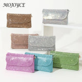 Sparkling Rhinestone Messenger Bag: Fashionable Women's Mini Shoulder Purse