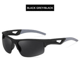 Stylish Polarized Half-Frame Sport Sunglasses: Suitable for Men and Women, Classic Driving Shades with UV400 Protection