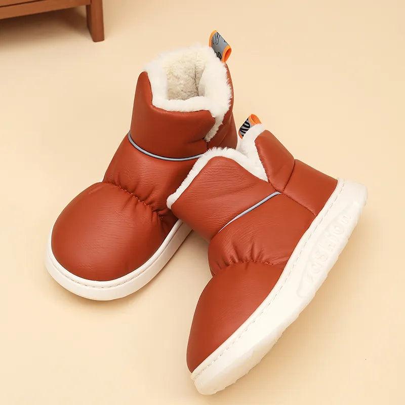 Waterproof Snow Boots for Women 2023 Winter Warm Thicken Plush Platform Ankle Boots Woman Comfort Anti Slip Cotton Padded Shoes - Mmuz Store